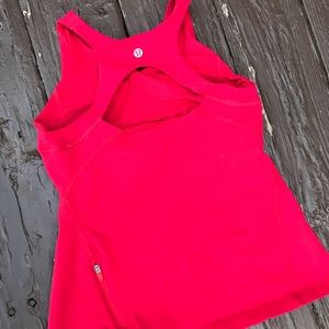 Lululemon Athletica Red Workout Top